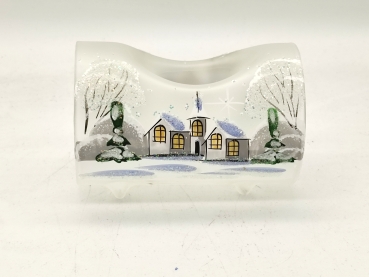 Teelichthalter für 1 Licht in Weiß